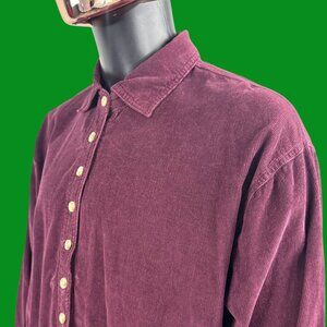 VTG Cotton Express Corduroy Button Up Shirt